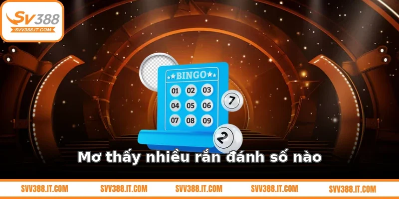 Mơ thấy nhiều rắn đánh số nào?