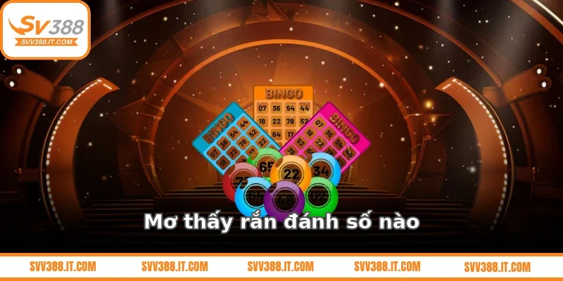 Mơ thấy rắn đánh số nào